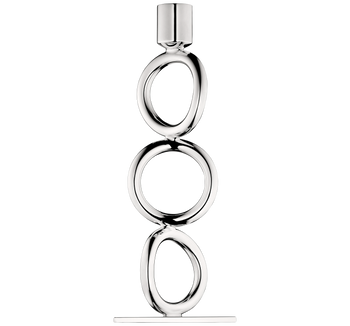 Christofle Vertigo  Silver-Plated 3-Ring Candelabra